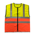 Two tone colors reflective safety vest with EN20471 reflective tape